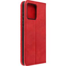 Avizar Etui pour Motorola Moto G84 Clapet Portefeuille Motif Damier Rouge