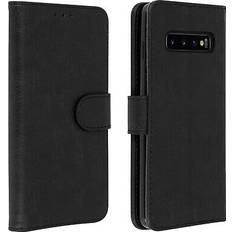 Samsung Galaxy S10 Portafogli Avizar Flip wallet case magnetic cover with stand for Samsung Galaxy S10 Black