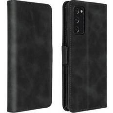 Avizar Case Samsung S20 FE Vintage Style with Card Holder and Video Holder Black