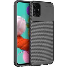 ExpressVaruhuset Samsung Galaxy A51 Stöttåligt Skal FullCarbon V4