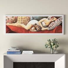 Three Posts Siesta Lourenco Panoramic Painting on Framed Art