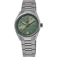 Tag Heuer Carrera Date AUTO 36MM Green SS Watch WBN2312.BA0001 Green sunray brushed dial. 36mm