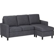 Right Sofas Shintenchi HB009 Dark Grey Sofa 78.7" 3 Seater