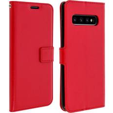 Samsung Galaxy S10+ Fundas de cartera Avizar Funda cartera Vintage para Samsung Galaxy S10 Plus Roja rojo