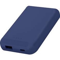 Avizar Powerbank Sans Fil MagSafe 5000 mAh Technologie Qi Ports USB USB-C Bleu foncé