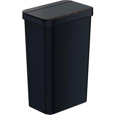 itouchless 13.2 Gal. Black Sensor Trash Can Slim Bin Business