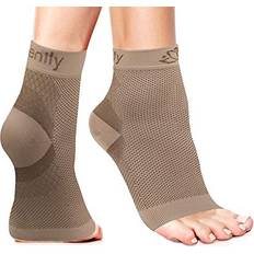 Serenily Serenily Plantar Fasciitis Compression Socks Ankle Support for Plantar Fasciitis Relief, Foot & Heel Pain. Arch Sleeve for Women and Men. Nano Brace for Everyday Use Large/Extra Large, Beige