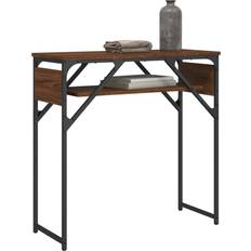 vidaXL Engineered Wood Brown Oak Konsolbord 30x75cm
