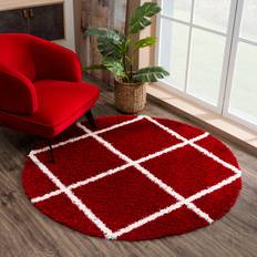 Ebern Designs Dyara Power Loom Red