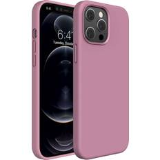 Mobile Phone Accessories Miracase Miracase Compatible with iPhone 12 Pro Max Case 6.7 inch [Soft Anti-Scratch Microfiber Lining] Liquid Silicone Case Gel Rubber Full Body Protection Shockproof Drop Protection Case Blackcurrant