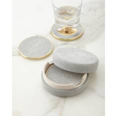 Green Coasters Aerin Faux-Shagreen Coaster