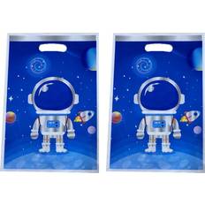 Brown Gift Bags Shein 30pcs Space Astronaut Theme Candy Gift Bag With Rocket & Planet Print, Suitable For Kids' Birthday Party, Family Gathering, Chocolate & Candy Packagin