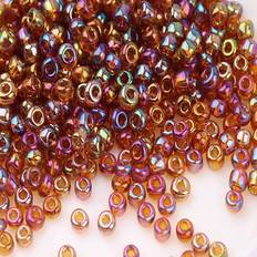 Hobbymaterial Shein Multisize Glass Bead Set, Iridescent & Transparent & Japanese Color Seed Beads For Diy Bracelet, Necklace, Tassel, Multiple Sizes 1680pcs Of 1.5mm, 7