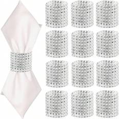 Plastic Napkin Rings Shein Gold Diamond Rings 10pcs 30pcs 50pcs Napkin Ring