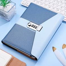 Shein Color Block Notebook With Password Lock