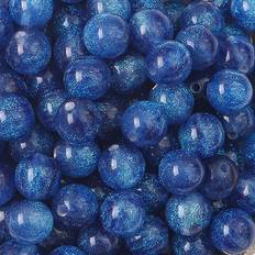 Hobbymaterial Shein 8/10/12mm Starry Mermaid Princess Fine Flash Resin Through-Hole Loose Beads For Jewelry Making DIY Necklace Bracelet Phone Beaded Craft Supplies