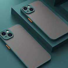 Shein 1PCS Shockproof Armor Matte Phone Case For IPhone 15 14 13 12 11 Pro Max XR XS X 7 8 Plus Luxury Silicone Bumper Clear Hard Cover