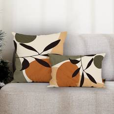 Boligtekstiler Shein Leaf Print Cushion Cover 1pc Multicolour