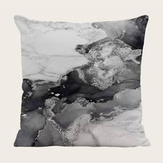 Boligtekstiler Shein Marble Print Cushion Cover with Filler Multicolour