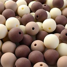 Hobbymaterial Shein 30pcs 14mm Multi Colors Big Round Spacer Beads Acrylic Beads For Jewelry Making Supplies Handmade Necklace Key DIY Jewelry Accessories