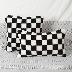 Shein Two Tone 1pc Cushion Cover Black