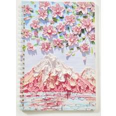 Multicoloured Notepads Shein 1pc Flower Print Spiral Notebook