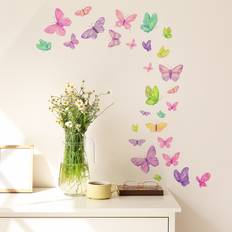 1pc Cartoon Multicolor Butterfly Wall Sticker