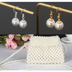 Hobbymaterial Shein 1pack Faux Pearl Bead DIY Jewelry Accessory Pearl Bead Round Plastic Acrylic Spacer Bead For DIY Jewelry Making