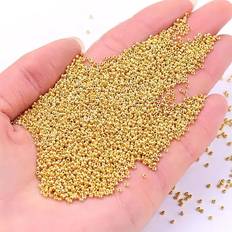 Hobbymaterial Shein 500pcs Golden 15/0 Japanese Seedbeads 1.5mm Uniform Metallic Bronze Round Spacer Glass Beads For DIY Jewelry Making Garments Accessory
