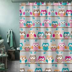 Shein 1pc Owl Pattern Waterproof Shower