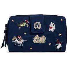 Vera Bradley cotton Turnlock Wallet With RFID Protection, Snow globe Motifs, One