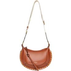 Isabel Marant Womens Brown Oskan Moon Mini Leather Cross-body bag