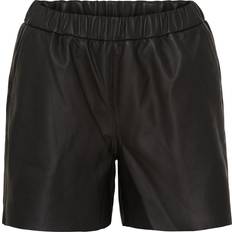 Notyz Leather Shorts - Black