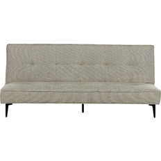 Faux Leathers Sofas Beliani Fabric Bed Light Green Sofa