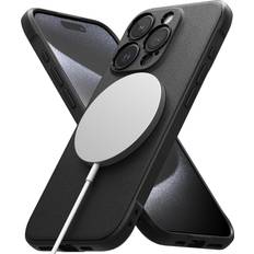 Ringke Ringke Onyx Magnetic [Compatible with MagSafe] Designed for iPhone 15 Pro Case, Feels Good in The Hand Anti-Fingerprint Technology Non-Slip Enhanced Grip Smudge Proof Cover Black