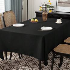 Shein Solid Color Tablecloth, Black Simple Polyester Bordsduk Svart