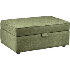 Oak Furnitureland Olive Fabric Sofas Footstool