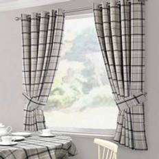 Curtains Hudson Check Eyelet Lined