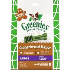 Greenies Gingerbread Flavor Large Dental Dog Treats, 8 count