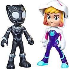 Hasbro Marvel Spidey and His Amazing Friends Hero Reveal 2-Pack-ActionFigures-Mask Flip Feature, Ghost-Spider and Black Panther, 3 and Up