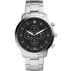 Fossil Fossil 45mm Neutra Hybrid HR Smart Watch, Color: Silver Model: FTW7029