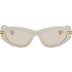 Solglasögon Bottega Veneta Kvinna BV1189S 007 Solglasögon Acetat - Vit