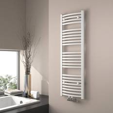 Heated Towel Rails EMKE Bathroom Radiator, Curved White
