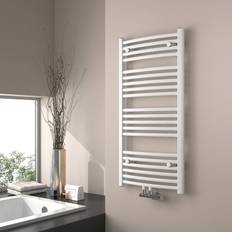 Heated Towel Rails EMKE Bathroom Radiator, Curved White