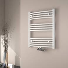 Heated Towel Rails EMKE Bathroom Radiator, Curved White