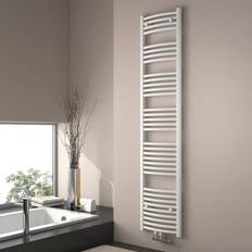 Heated Towel Rails EMKE Bathroom Radiator, Curved White