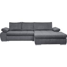 Möbel Inferno Grey Sofa 294cm 3-Sitzer