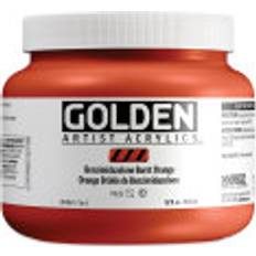 Golden Heavy Body Acrylic Paint Benzimidazolone Burnt Orange, 946 ml Jar