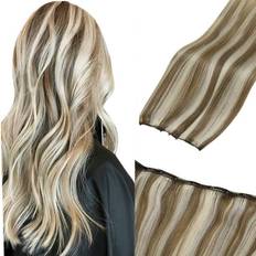 LaaVoo Remy Micro Bead Weft Extensions Human Hair Blonde Highlight