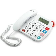 Fast telefoni Geemarc Dallas 20 Telefon Vit